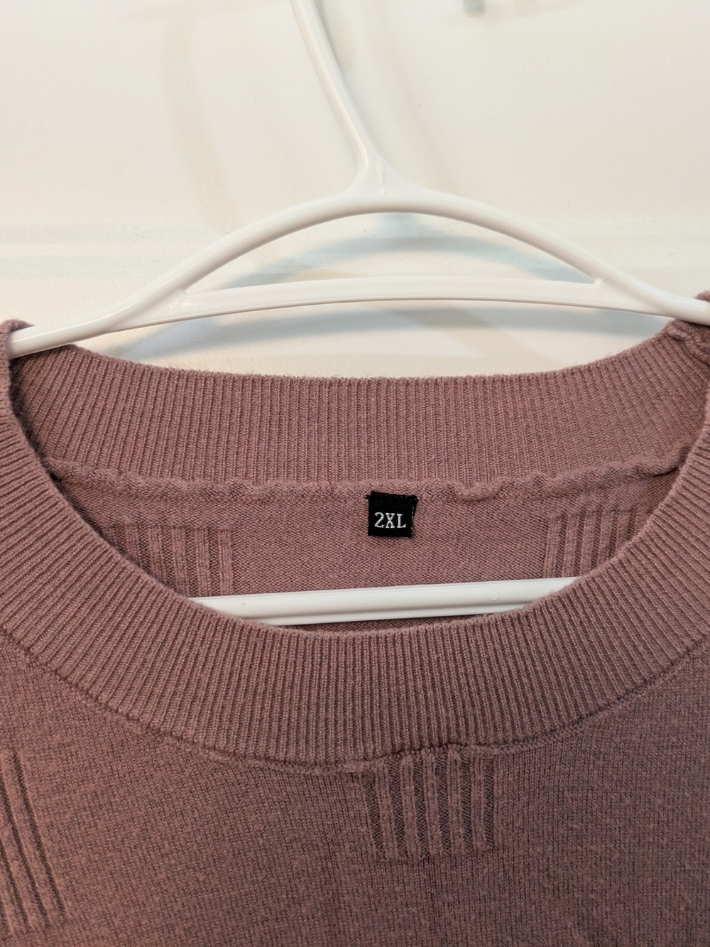 🔴 3/$15 Blush Pink Textured Square Knit Sweater - Picture 3 of 13